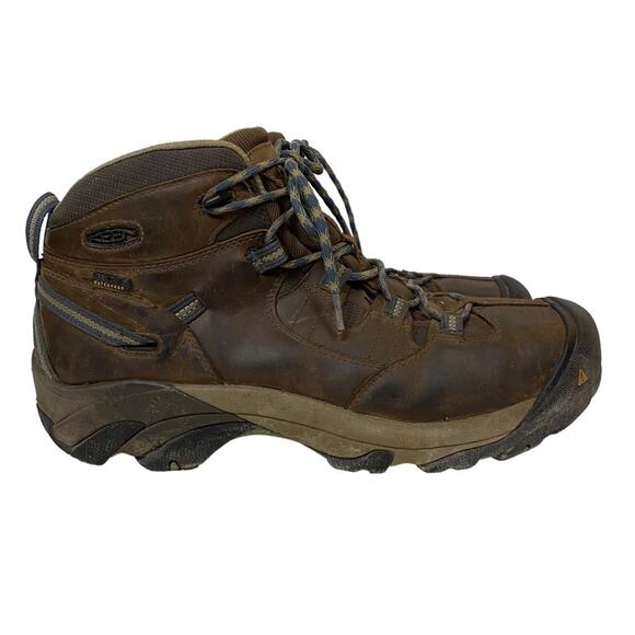 Keen Other - Keen Detroit Brown Leather Waterproof Steel Toe Work Boots Size 13